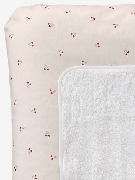 Personaliseerbaar verschoonkussen CHERRY beige, bedrukt - vertbaudet enfant 