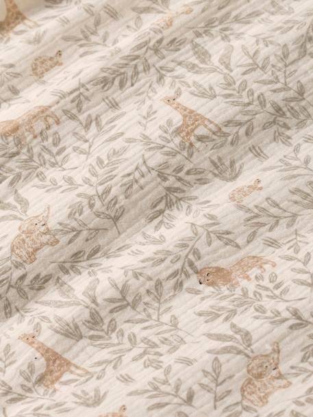 Set dekbedovertrek + kussensloop voor baby's BABYLON beige, bedrukt - vertbaudet enfant 