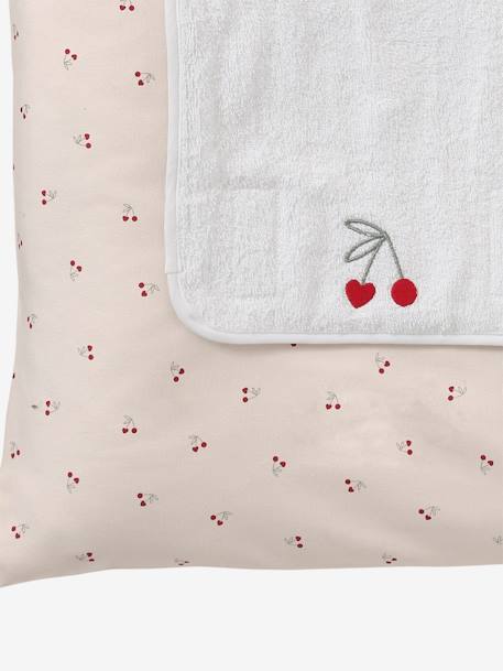 Personaliseerbaar verschoonkussen CHERRY beige, bedrukt - vertbaudet enfant 
