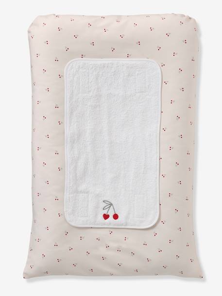 Personaliseerbaar verschoonkussen CHERRY beige, bedrukt - vertbaudet enfant 