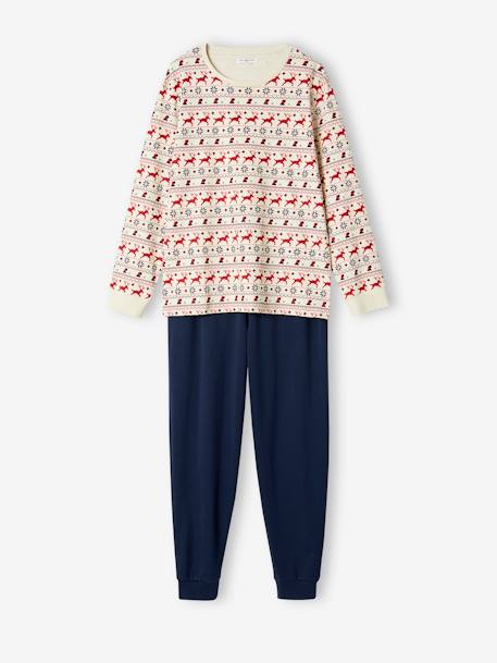 Herren Weihnachts-Schlafanzug Capsule-Kollektion ENVIE DE FRAISE rood - vertbaudet enfant 