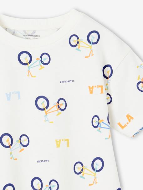 T-shirt motifs graphiques blanc imprimé - vertbaudet enfant 