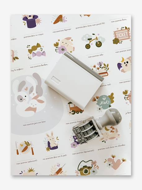 Affiche Mes premières fois - Lapin - beige - vertbaudet enfant 
