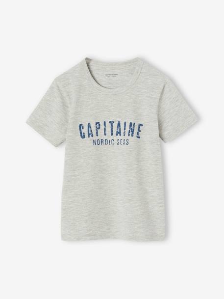 Lot de 3 t-shirts 'Baleine' garçon manches courtes bleu océan - vertbaudet enfant 