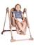 Chaise Haute Polly Armonia anthracite+gris+marron+terracotta - vertbaudet enfant 