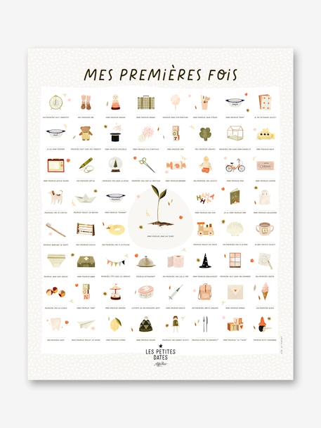Poster Mijn eerste keren - Léa de specht LES PETITES DATES wit - vertbaudet enfant 