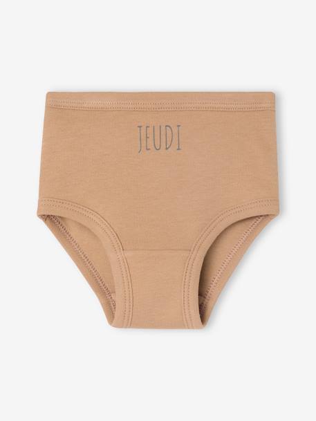Lot de 5 culottes semainier bébé lot blanc - vertbaudet enfant 