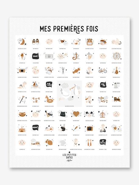 Poster Mijn eerste keren - Peau Claire LES PETITES DATES wit - vertbaudet enfant 