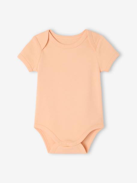Set van 5 babyrompers met korte mouwen veel wit - vertbaudet enfant 