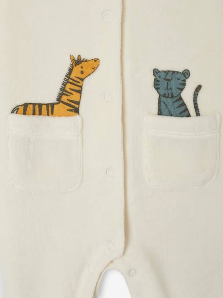 Lot de 2 pyjamas bébé garçon en velours jaune - vertbaudet enfant 