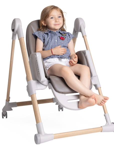 Kinderstoel Polly Armonia CHICCO antraciet+bruin+grijs+terracotta - vertbaudet enfant 