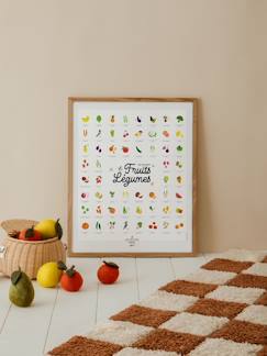 Linge de maison et décoration-Décoration-Cadre, affiche, pêle-mêle-Affiche Mes premiers fruits et légumes
