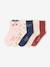 Lot de 5 paires de mi-chaussettes cerises fille indigo - vertbaudet enfant 