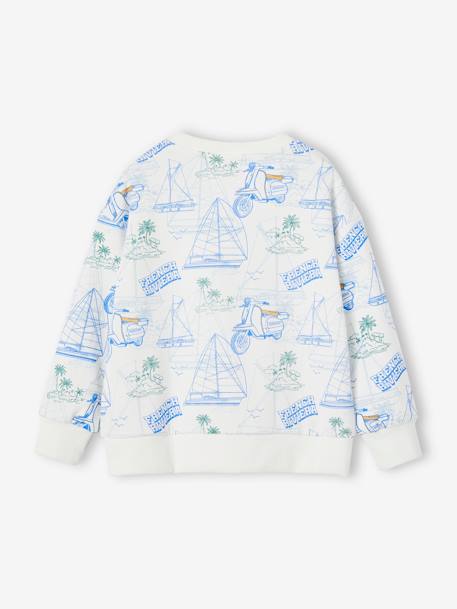 Jongenssweater met potlood ecru+pecannoot - vertbaudet enfant 