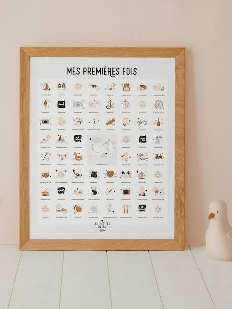 Affiche Mes premières fois - Peau Claire blanc - vertbaudet enfant 