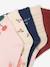 Lot de 5 paires de mi-chaussettes cerises fille indigo - vertbaudet enfant 