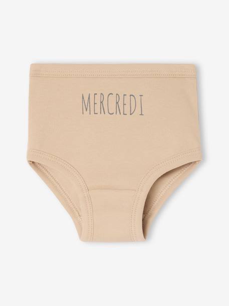 Lot de 5 culottes semainier bébé lot blanc - vertbaudet enfant 