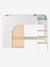 Lit mezzanine enfant avec rangement Playful blanc+rose+vert - vertbaudet enfant 