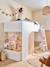 Lit mezzanine enfant avec rangement Playful blanc+rose+vert - vertbaudet enfant 