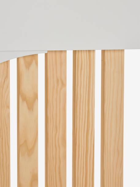 Lit mezzanine enfant avec rangement Playful blanc+rose+vert - vertbaudet enfant 
