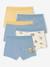 Set van 5 stretch boxershorts voor jongens hemelsblauw - vertbaudet enfant 