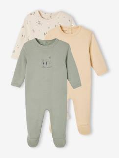Bébé-Pyjama, surpyjama-Lot de 3 pyjamas bébé mixtes Basics