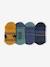 Lot de 4 paires de mi-chaussettes dinosaures garçon marine - vertbaudet enfant 