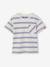 T-shirt garçon épais effet gauffré rayé blanc - vertbaudet enfant 