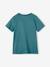 T-shirt Basics garçon imprimé devant blanc chiné+bleu+bleu pétrole+turquoise - vertbaudet enfant 