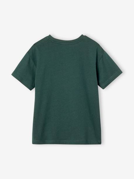 T-Shirt motif poitrine garçon vert+vert sapin - vertbaudet enfant 