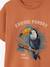 T-shirt garçon motif animalier bleu ardoise+orange - vertbaudet enfant 