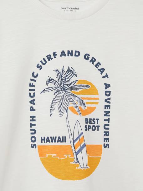 T-shirt motifs graphiques garçon bleu nuit+écru - vertbaudet enfant 