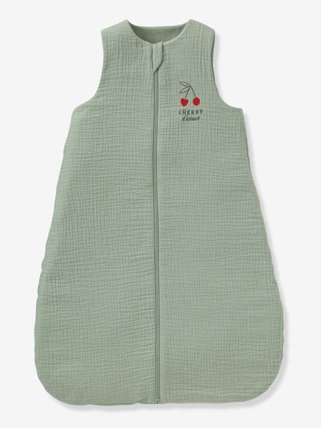 Gigoteuse spécial été ouverture centrale CHERRY vert sauge - vertbaudet enfant 