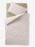Parure housse de couette et taie d'oreiller bébé CHERRY beige imprimé - vertbaudet enfant 