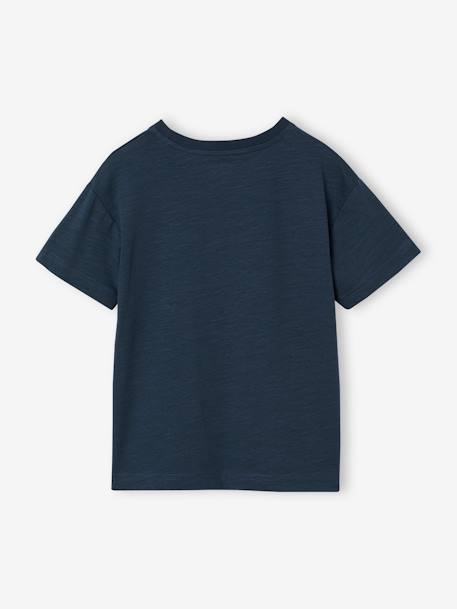 Jongensshirt met grafische motieven ecru+nachtblauw - vertbaudet enfant 