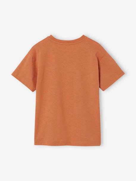 T-shirt garçon motif animalier bleu ardoise+orange - vertbaudet enfant 
