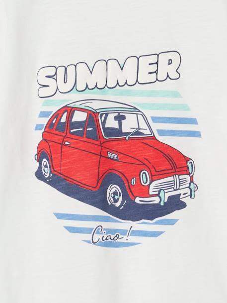 T-shirt motif encre gonflante blanc - vertbaudet enfant 