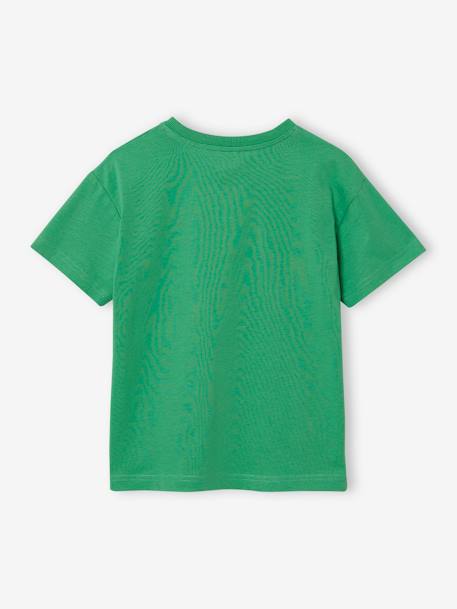 T-Shirt motif poitrine garçon vert+vert sapin - vertbaudet enfant 