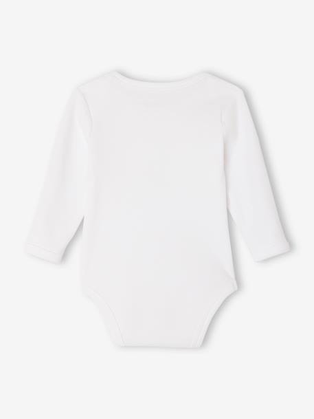 Lot de 3 bodies manches longues à cerises rose pâle - vertbaudet enfant 