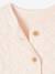 Gilet bébé matelassé en gaze de coton double face rose pâle - vertbaudet enfant 