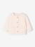 Gilet bébé matelassé en gaze de coton double face rose pâle - vertbaudet enfant 