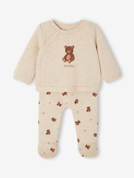 Bébé-Ensemble naissance ours brassière et pantalon