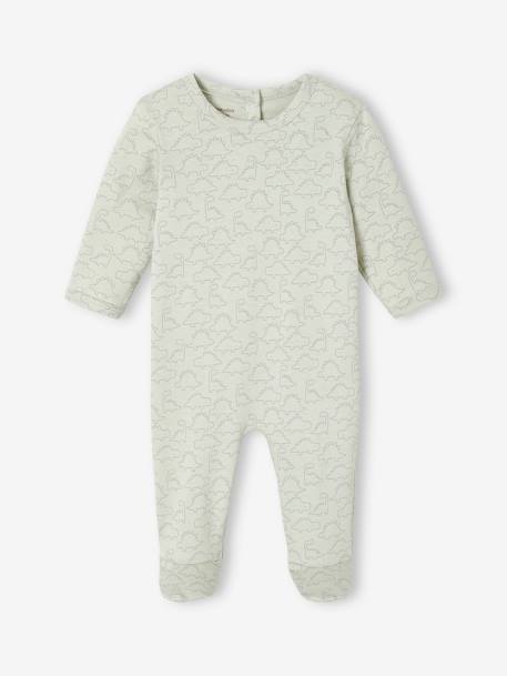 Lot de 2 pyjamas bébé garçon dinosaures vert d'eau - vertbaudet enfant 