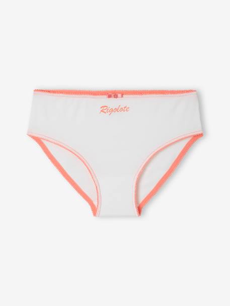 Set van 5 meisjesonderbroeken met print turquoiseblauw - vertbaudet enfant 