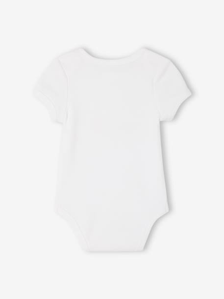 Lot de 3 bodies manches courtes bébé lot blanc - vertbaudet enfant 