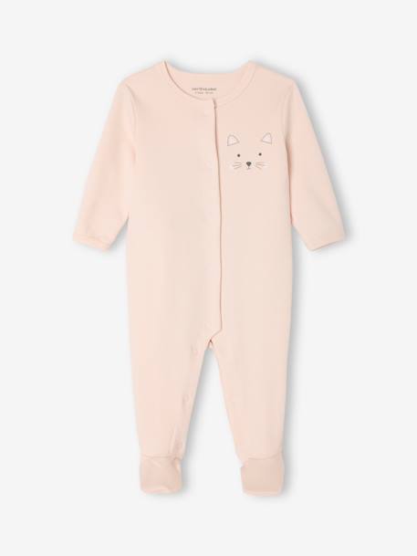 Pyjama bébé chat rose pâle - vertbaudet enfant 