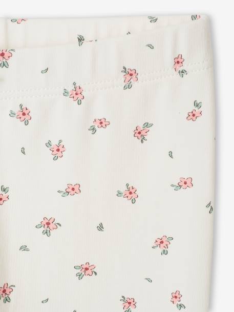 Set van 2 basic babyleggings rozen+saliegroen - vertbaudet enfant 