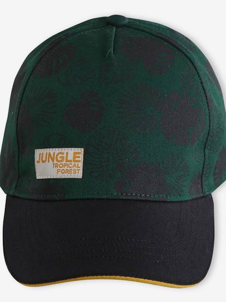 Casquette « Jungle » garçon vert imprimé - vertbaudet enfant 