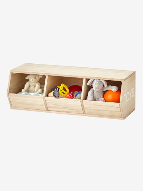 Meuble 3 bacs Toys BOIS - vertbaudet enfant 