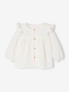 -Blouse bébé gaze de coton à volants